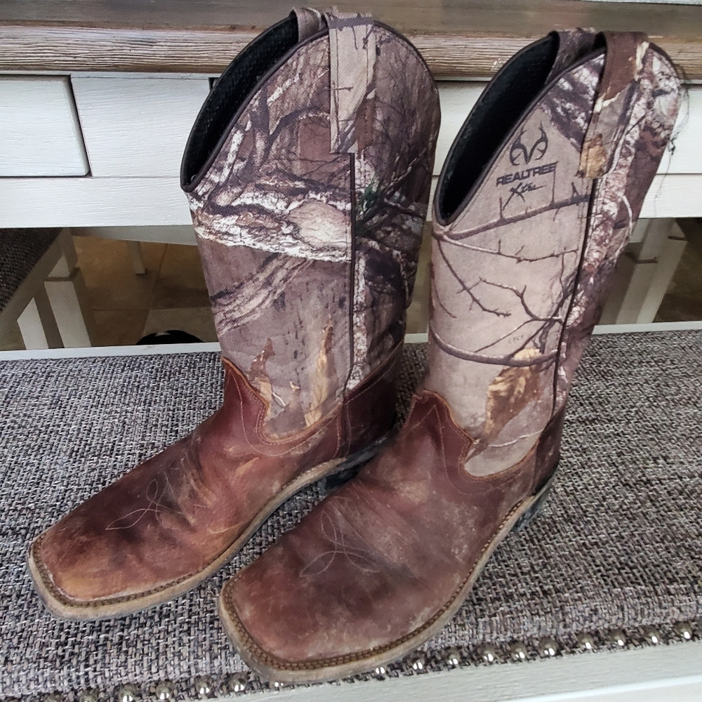 Old west Boys boots 6.5 B - Picture 4 of 5